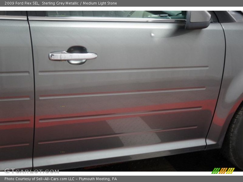 Sterling Grey Metallic / Medium Light Stone 2009 Ford Flex SEL