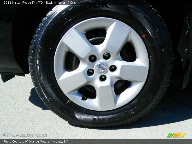 Black Amethyst / Gray 2012 Nissan Rogue SV AWD