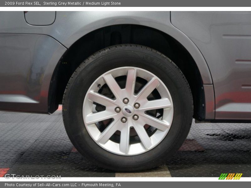 Sterling Grey Metallic / Medium Light Stone 2009 Ford Flex SEL