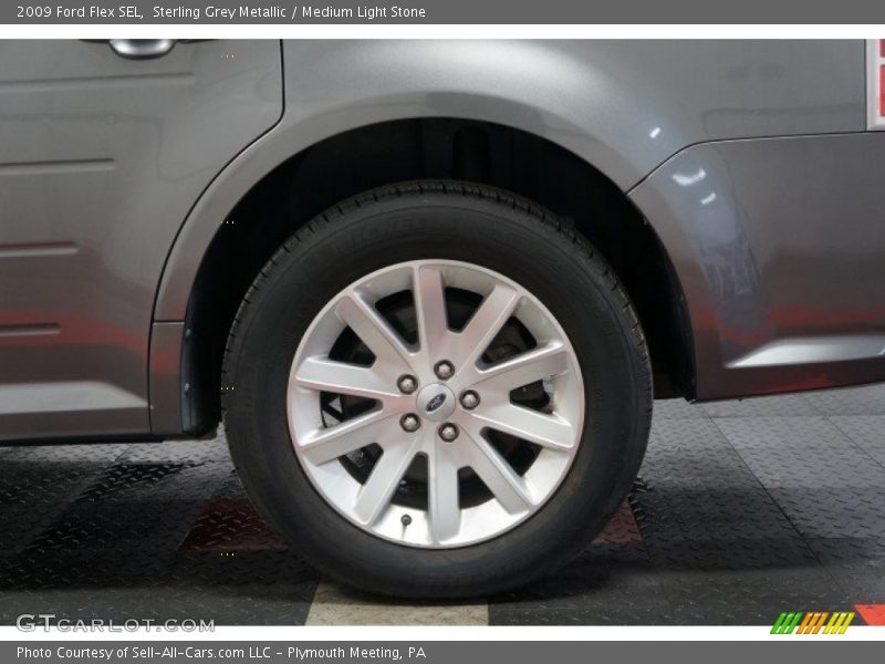 Sterling Grey Metallic / Medium Light Stone 2009 Ford Flex SEL