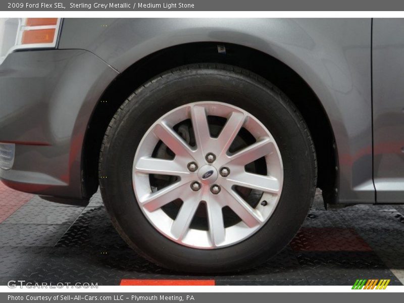 Sterling Grey Metallic / Medium Light Stone 2009 Ford Flex SEL