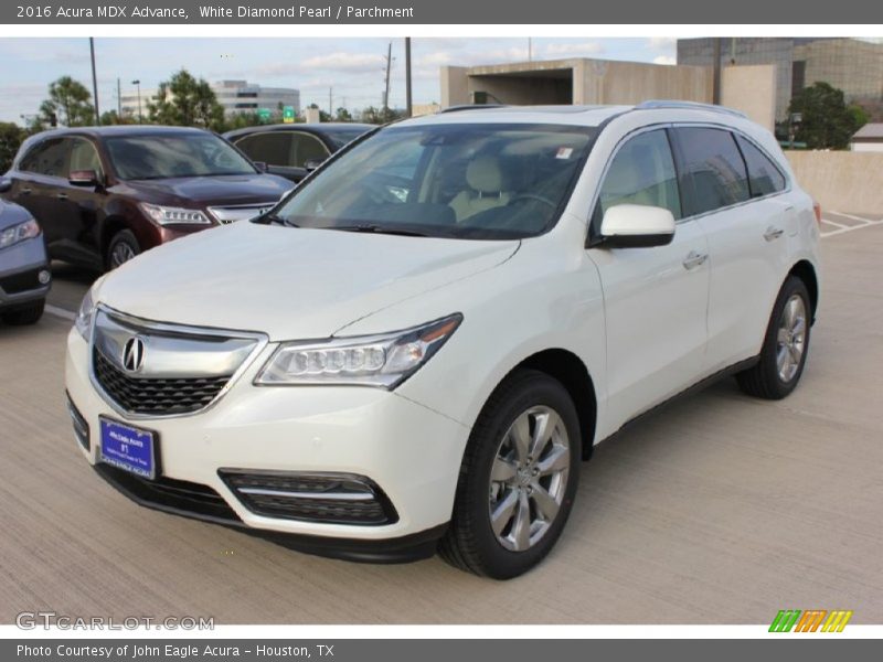 White Diamond Pearl / Parchment 2016 Acura MDX Advance