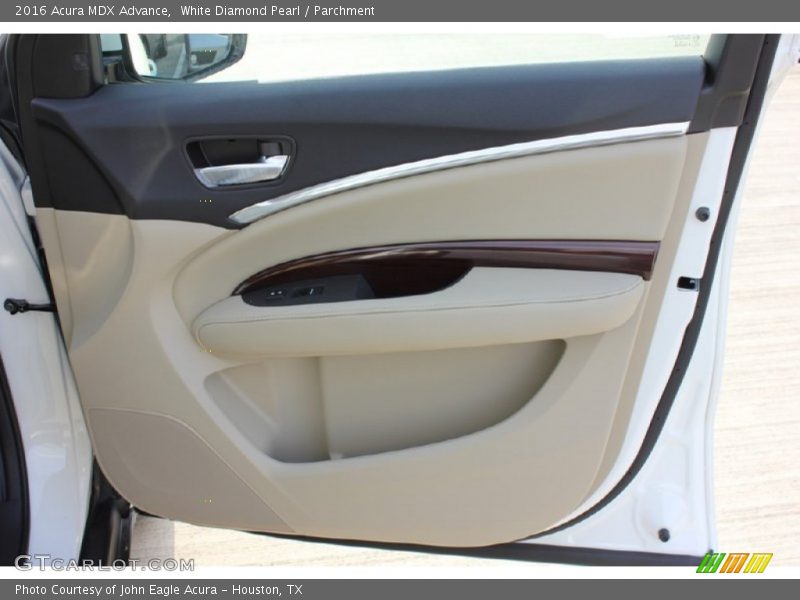 White Diamond Pearl / Parchment 2016 Acura MDX Advance