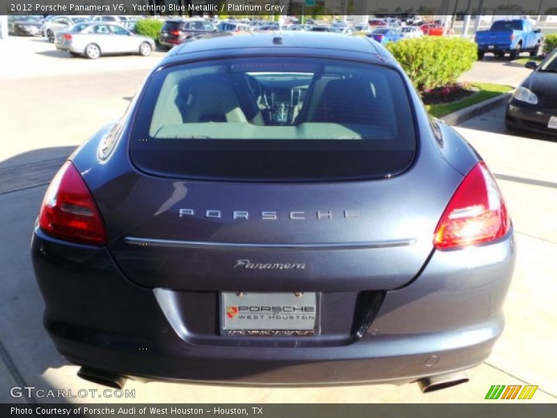 Yachting Blue Metallic / Platinum Grey 2012 Porsche Panamera V6