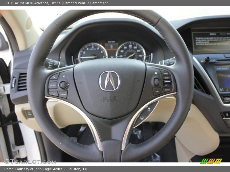 White Diamond Pearl / Parchment 2016 Acura MDX Advance