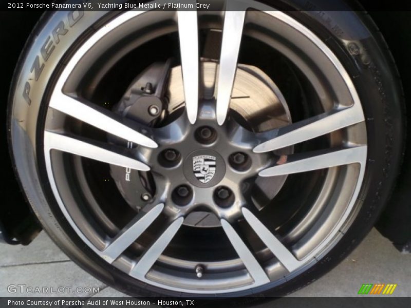 Yachting Blue Metallic / Platinum Grey 2012 Porsche Panamera V6