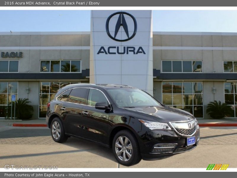 Crystal Black Pearl / Ebony 2016 Acura MDX Advance