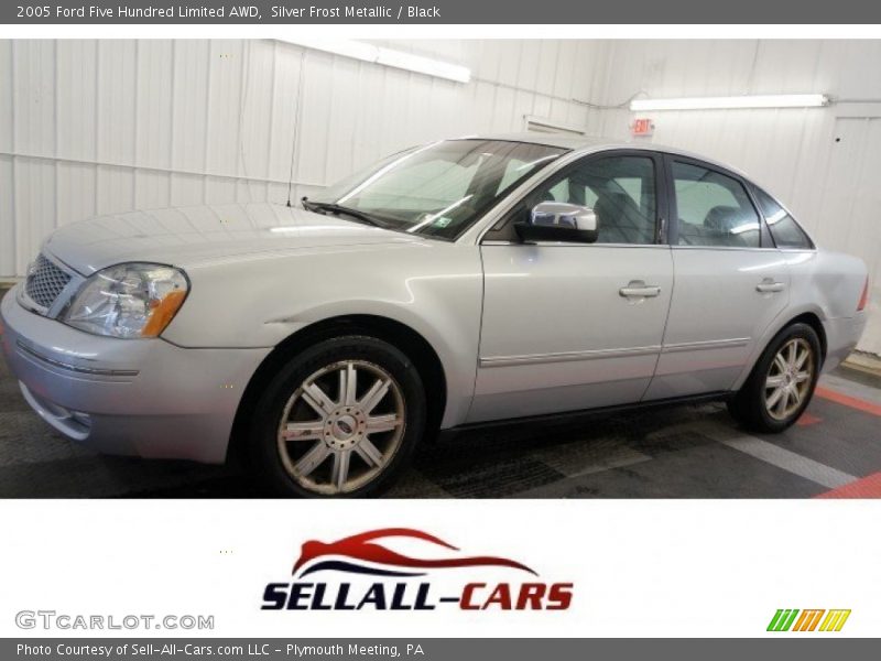 Silver Frost Metallic / Black 2005 Ford Five Hundred Limited AWD