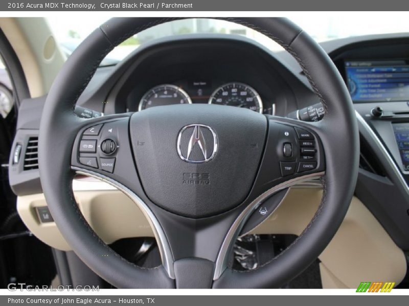 Crystal Black Pearl / Parchment 2016 Acura MDX Technology