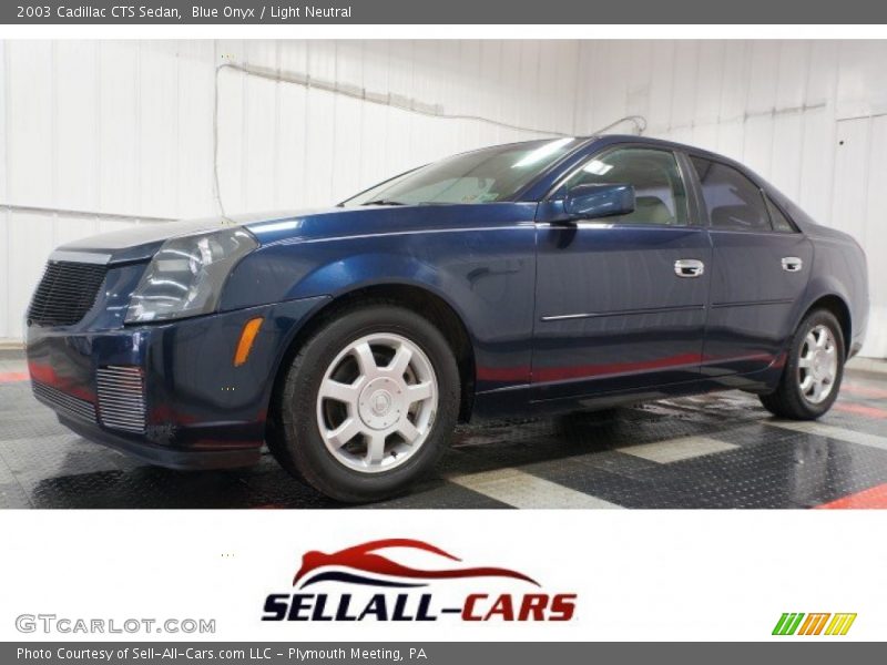 Blue Onyx / Light Neutral 2003 Cadillac CTS Sedan