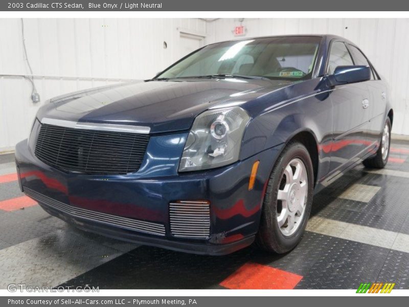 Blue Onyx / Light Neutral 2003 Cadillac CTS Sedan