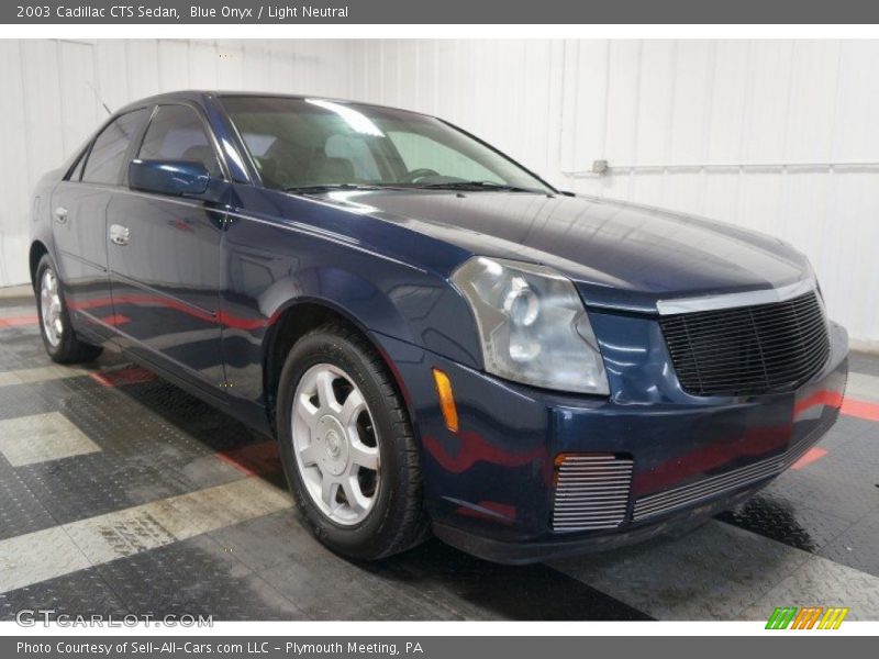 Blue Onyx / Light Neutral 2003 Cadillac CTS Sedan