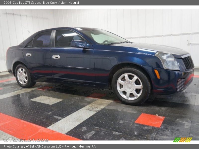 Blue Onyx / Light Neutral 2003 Cadillac CTS Sedan