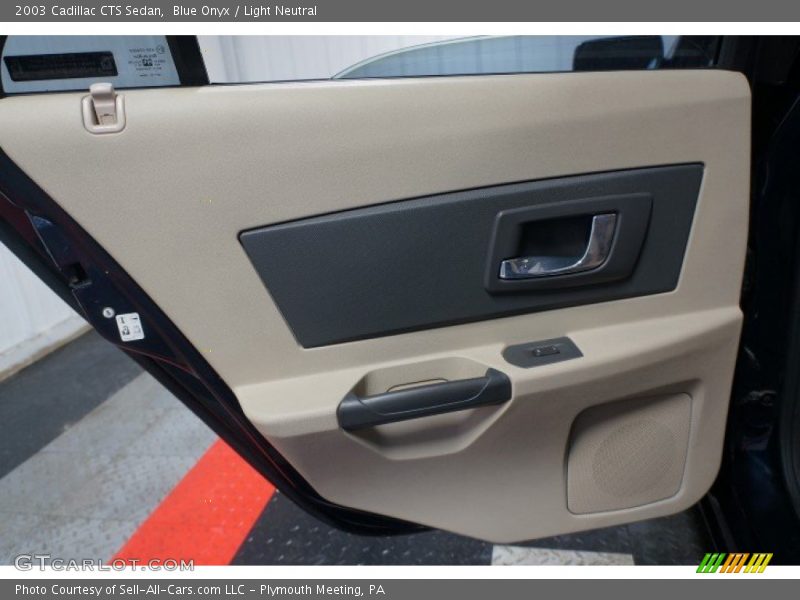 Blue Onyx / Light Neutral 2003 Cadillac CTS Sedan