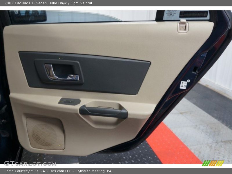 Blue Onyx / Light Neutral 2003 Cadillac CTS Sedan