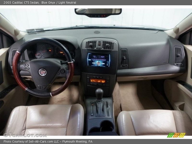 Blue Onyx / Light Neutral 2003 Cadillac CTS Sedan
