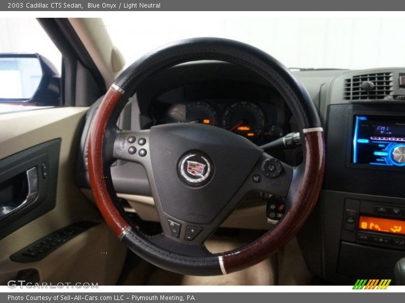 Blue Onyx / Light Neutral 2003 Cadillac CTS Sedan
