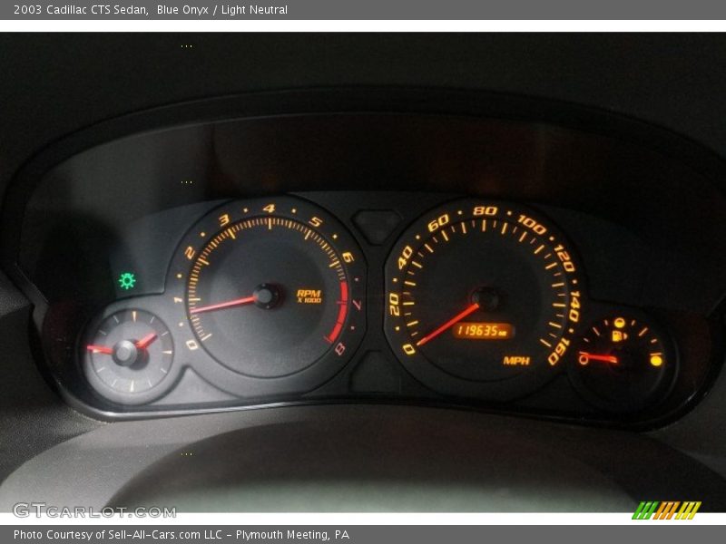 Blue Onyx / Light Neutral 2003 Cadillac CTS Sedan