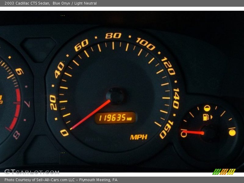 Blue Onyx / Light Neutral 2003 Cadillac CTS Sedan