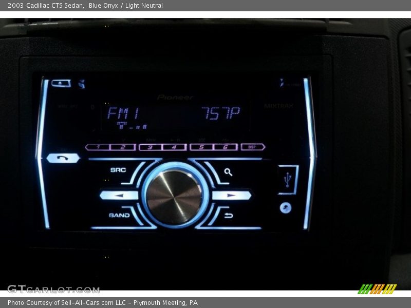 Blue Onyx / Light Neutral 2003 Cadillac CTS Sedan