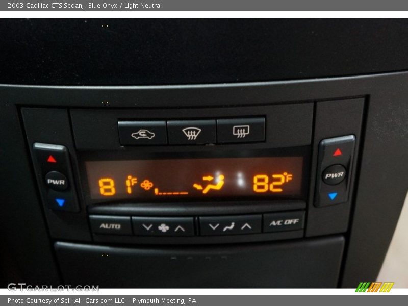 Blue Onyx / Light Neutral 2003 Cadillac CTS Sedan