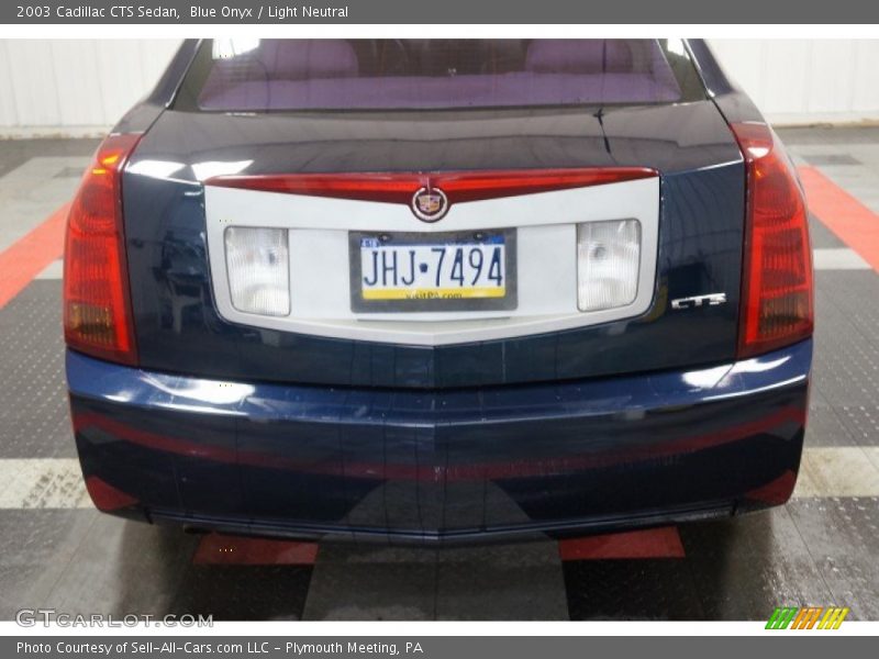 Blue Onyx / Light Neutral 2003 Cadillac CTS Sedan