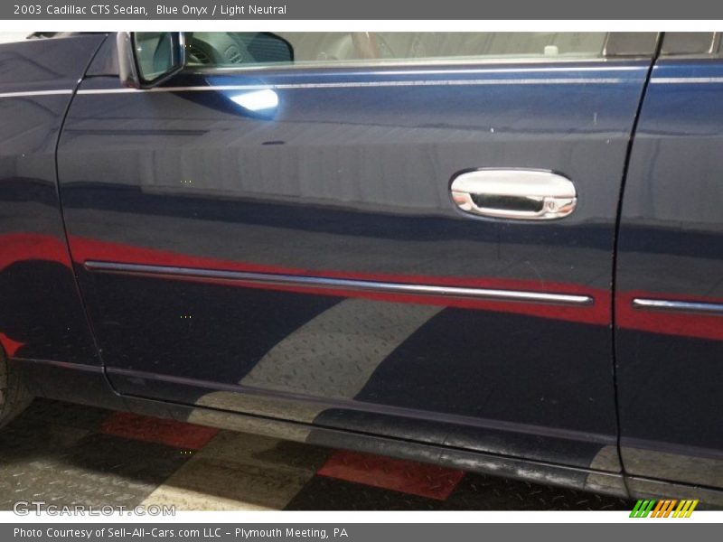 Blue Onyx / Light Neutral 2003 Cadillac CTS Sedan