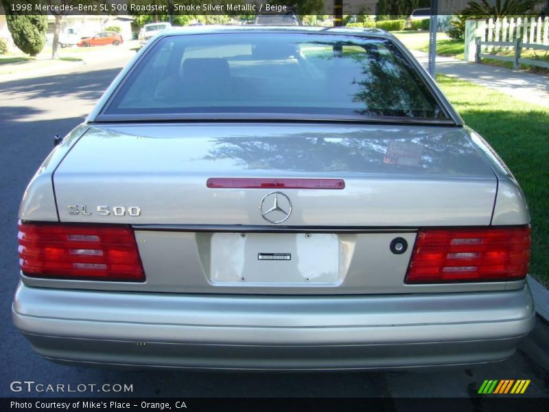 Smoke Silver Metallic / Beige 1998 Mercedes-Benz SL 500 Roadster