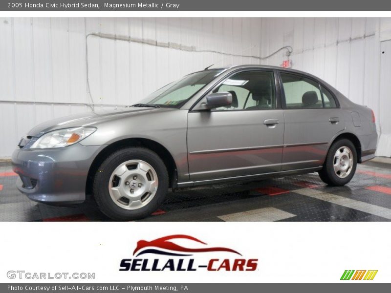 Magnesium Metallic / Gray 2005 Honda Civic Hybrid Sedan