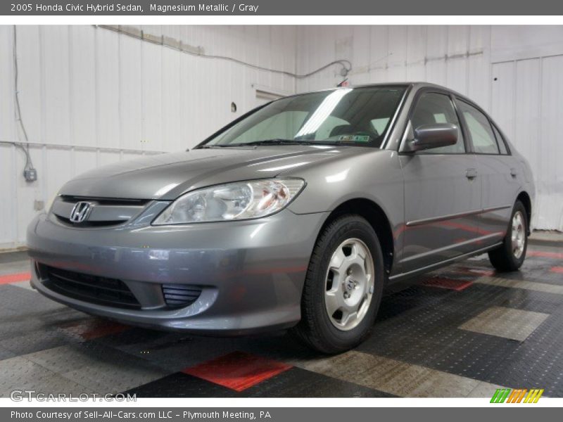 Magnesium Metallic / Gray 2005 Honda Civic Hybrid Sedan