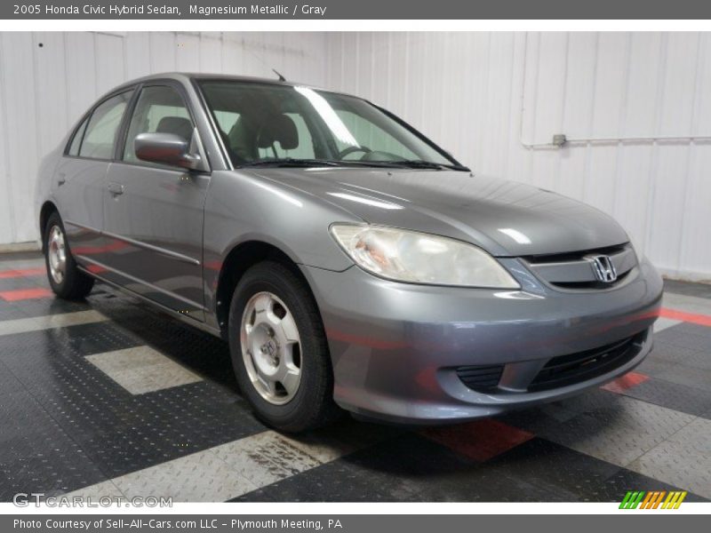 Magnesium Metallic / Gray 2005 Honda Civic Hybrid Sedan