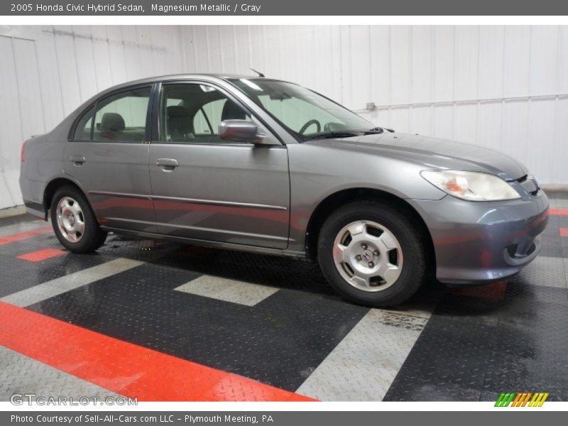 Magnesium Metallic / Gray 2005 Honda Civic Hybrid Sedan
