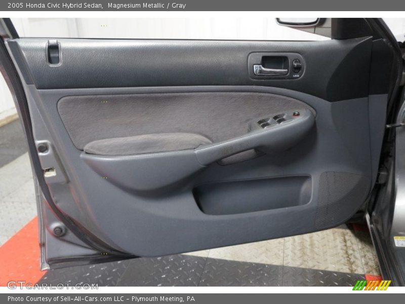 Magnesium Metallic / Gray 2005 Honda Civic Hybrid Sedan