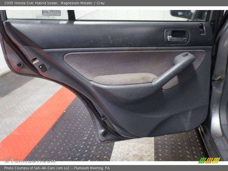 Magnesium Metallic / Gray 2005 Honda Civic Hybrid Sedan
