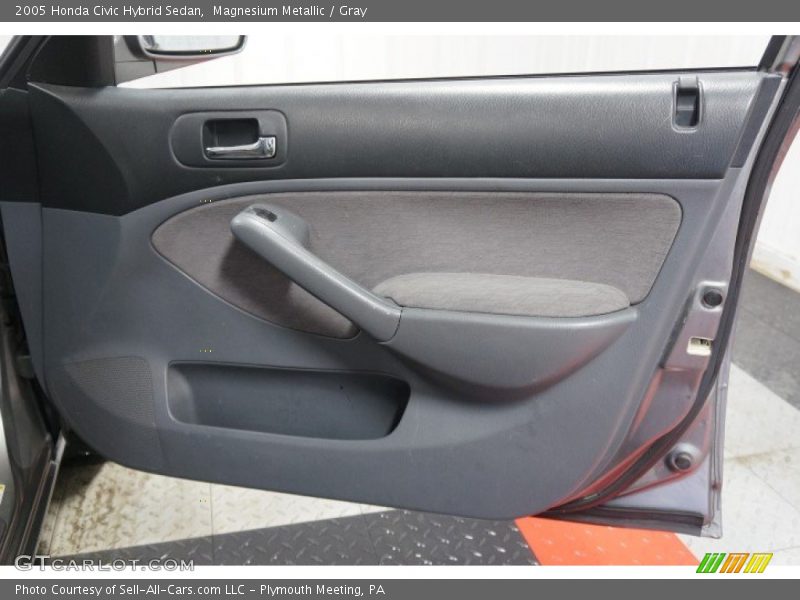 Magnesium Metallic / Gray 2005 Honda Civic Hybrid Sedan