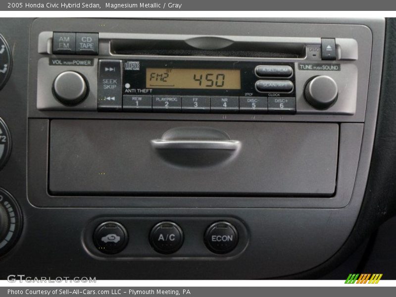 Magnesium Metallic / Gray 2005 Honda Civic Hybrid Sedan