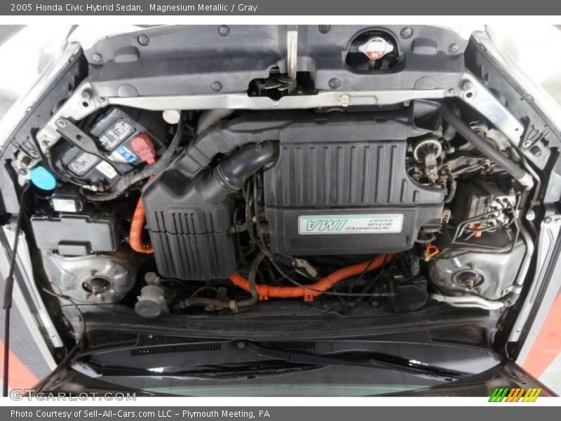 Magnesium Metallic / Gray 2005 Honda Civic Hybrid Sedan