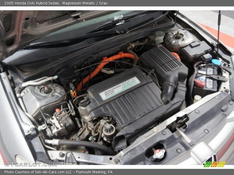 Magnesium Metallic / Gray 2005 Honda Civic Hybrid Sedan