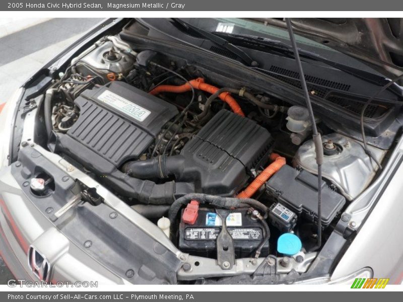 Magnesium Metallic / Gray 2005 Honda Civic Hybrid Sedan