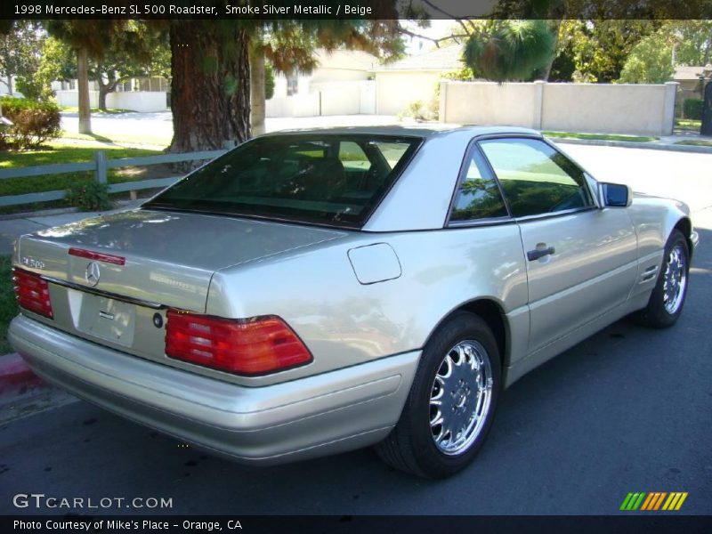 Smoke Silver Metallic / Beige 1998 Mercedes-Benz SL 500 Roadster