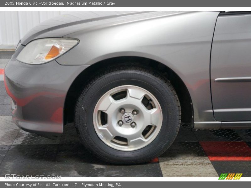 Magnesium Metallic / Gray 2005 Honda Civic Hybrid Sedan
