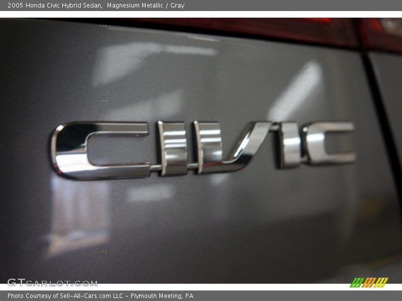 Magnesium Metallic / Gray 2005 Honda Civic Hybrid Sedan