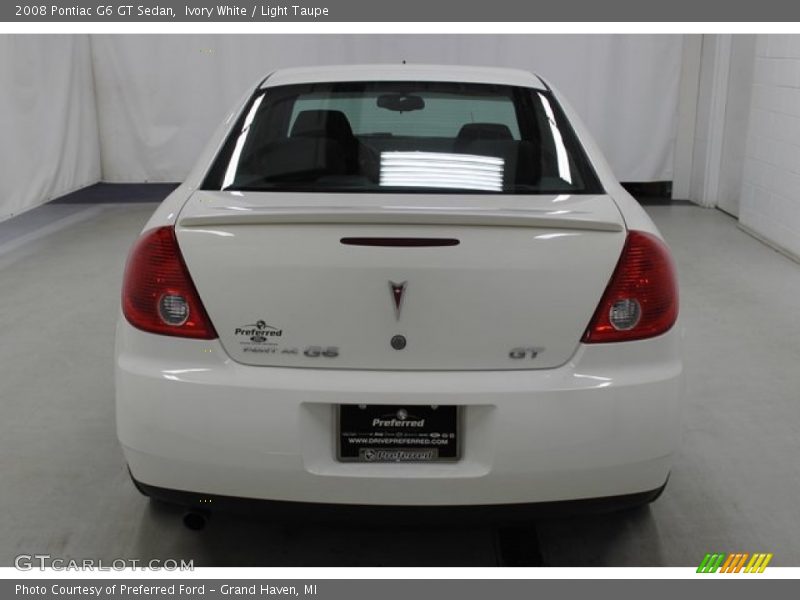Ivory White / Light Taupe 2008 Pontiac G6 GT Sedan