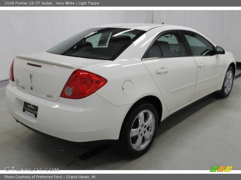 Ivory White / Light Taupe 2008 Pontiac G6 GT Sedan