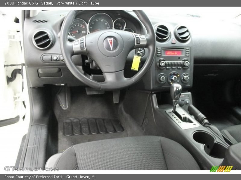 Ivory White / Light Taupe 2008 Pontiac G6 GT Sedan