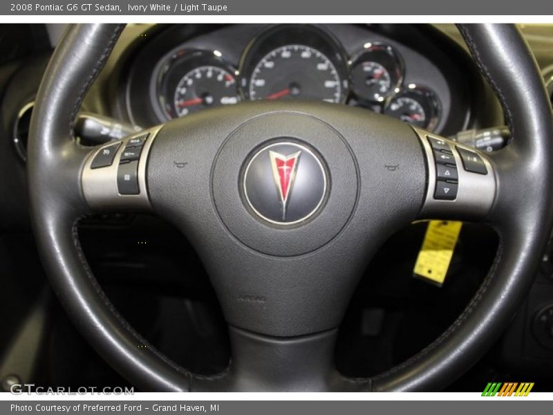 Ivory White / Light Taupe 2008 Pontiac G6 GT Sedan