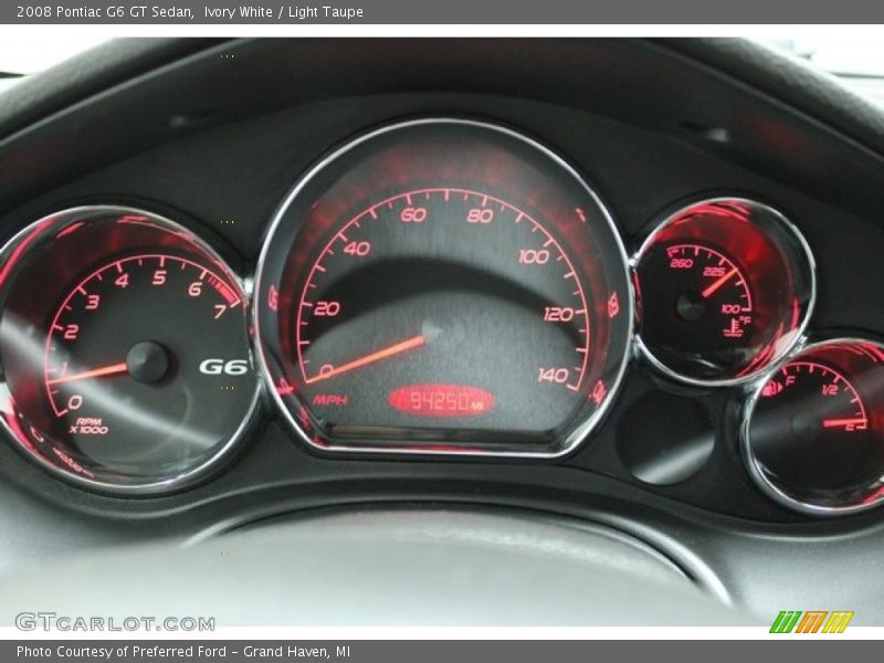 Ivory White / Light Taupe 2008 Pontiac G6 GT Sedan