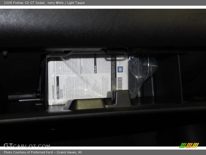 Ivory White / Light Taupe 2008 Pontiac G6 GT Sedan