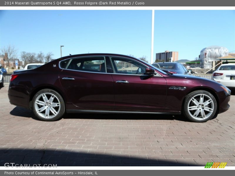 Rosso Folgore (Dark Red Metallic) / Cuoio 2014 Maserati Quattroporte S Q4 AWD