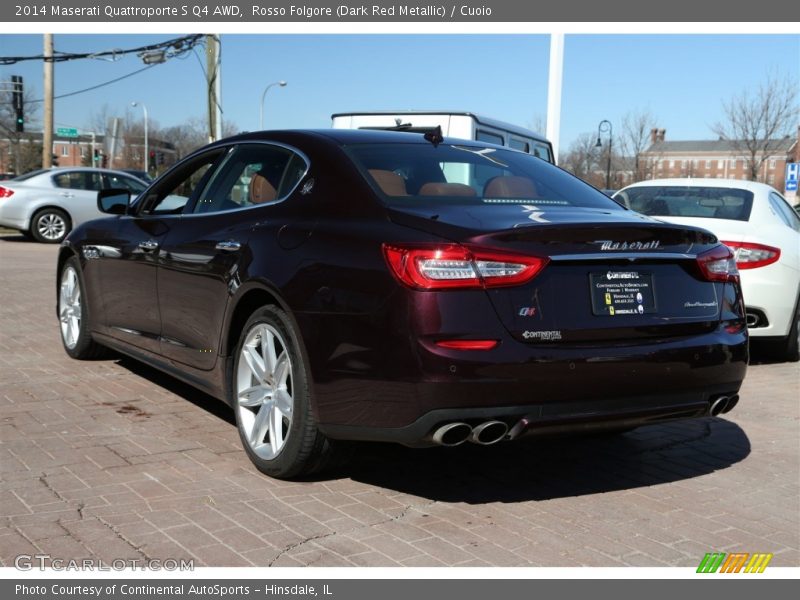 Rosso Folgore (Dark Red Metallic) / Cuoio 2014 Maserati Quattroporte S Q4 AWD